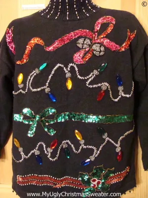 80s Bling Filled Best Christmas Sweater