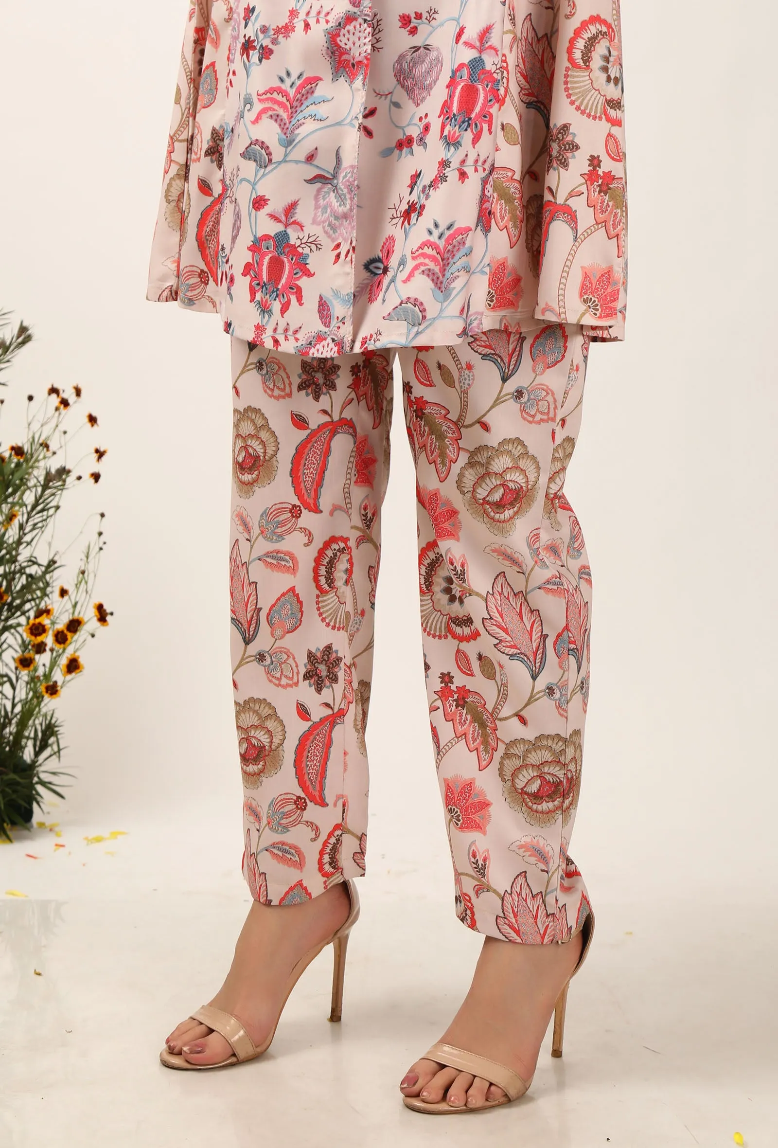 Cara Floral Chintz Narrow Fit Pants