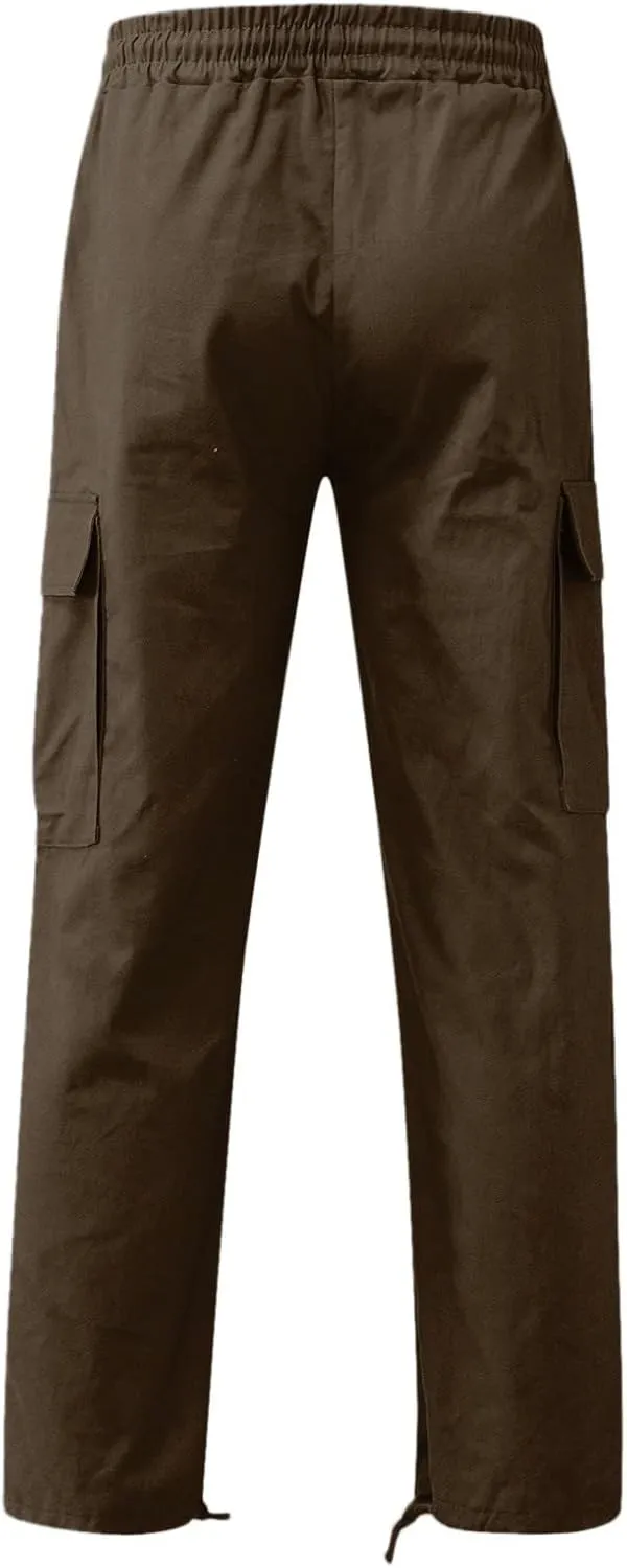 Cargo Sweatpants for Men Mens Lounge Pants with Pockets Men's Joggers Sweatpants Gym Training Workout Pants Slim Fit