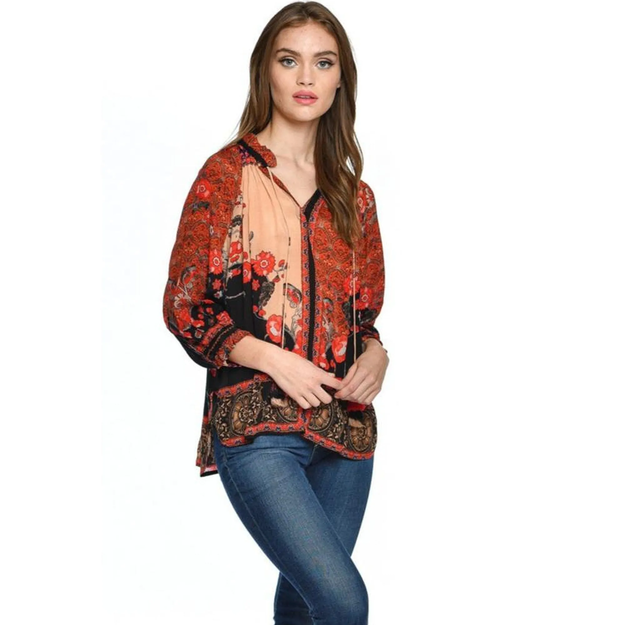 Laverne Crimson Top