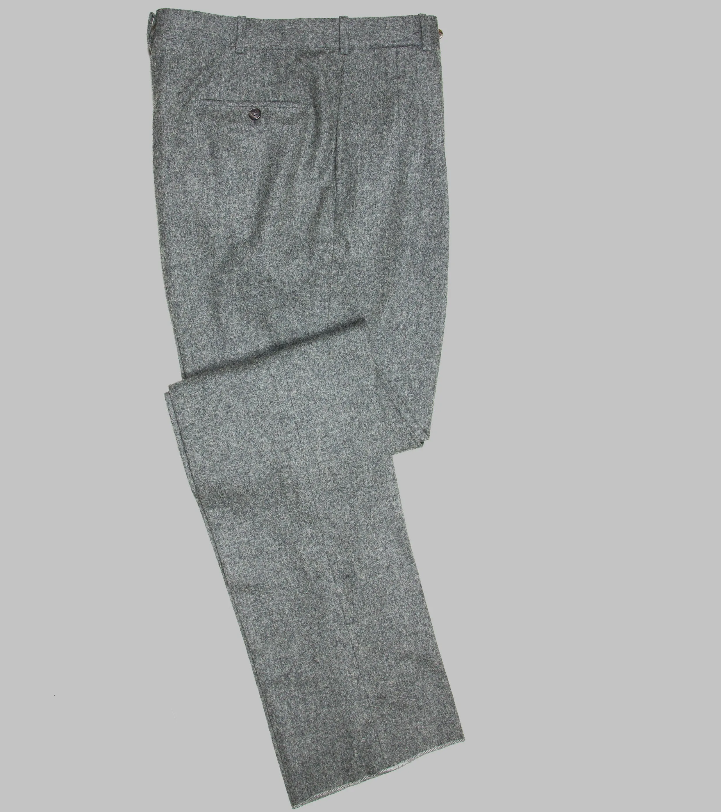 Made-to-Order Winston Trousers Flannel Gray