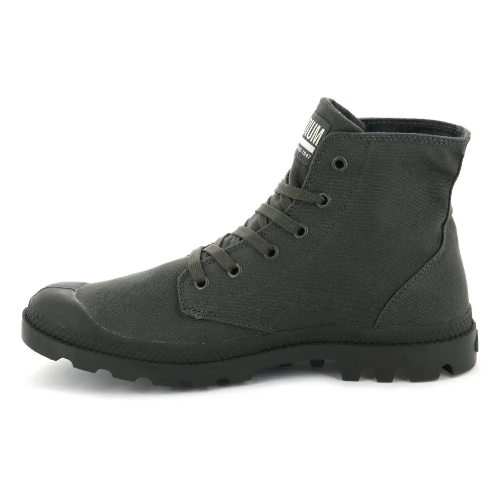 Mono Chrome Ankle Boots - Olive