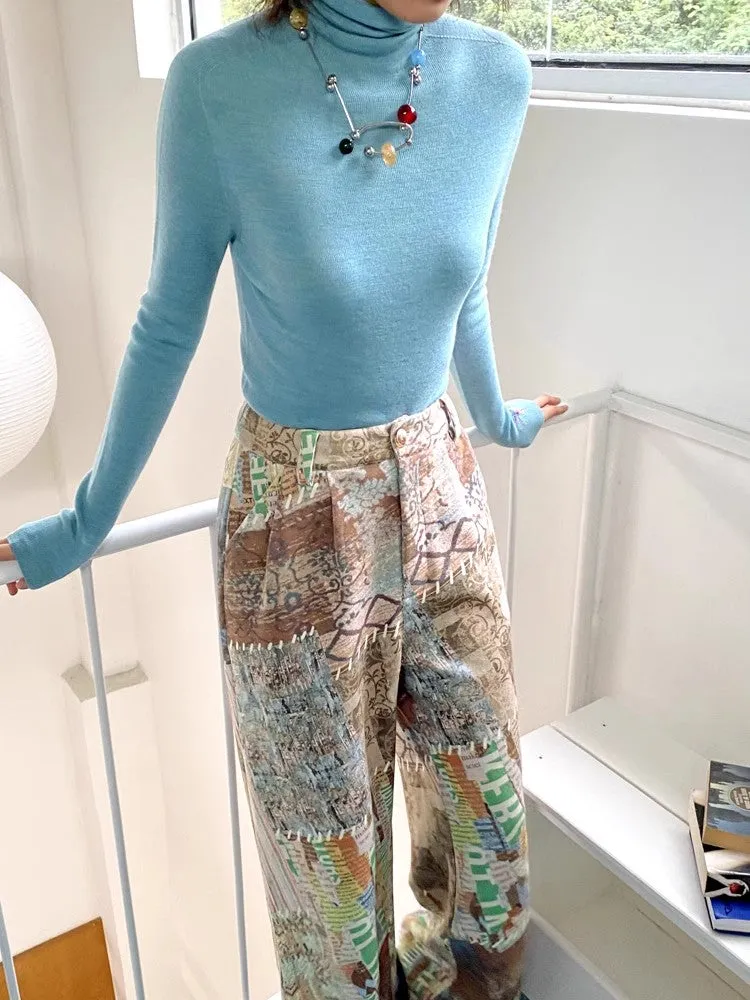 Printed casual pants【s0000010367】