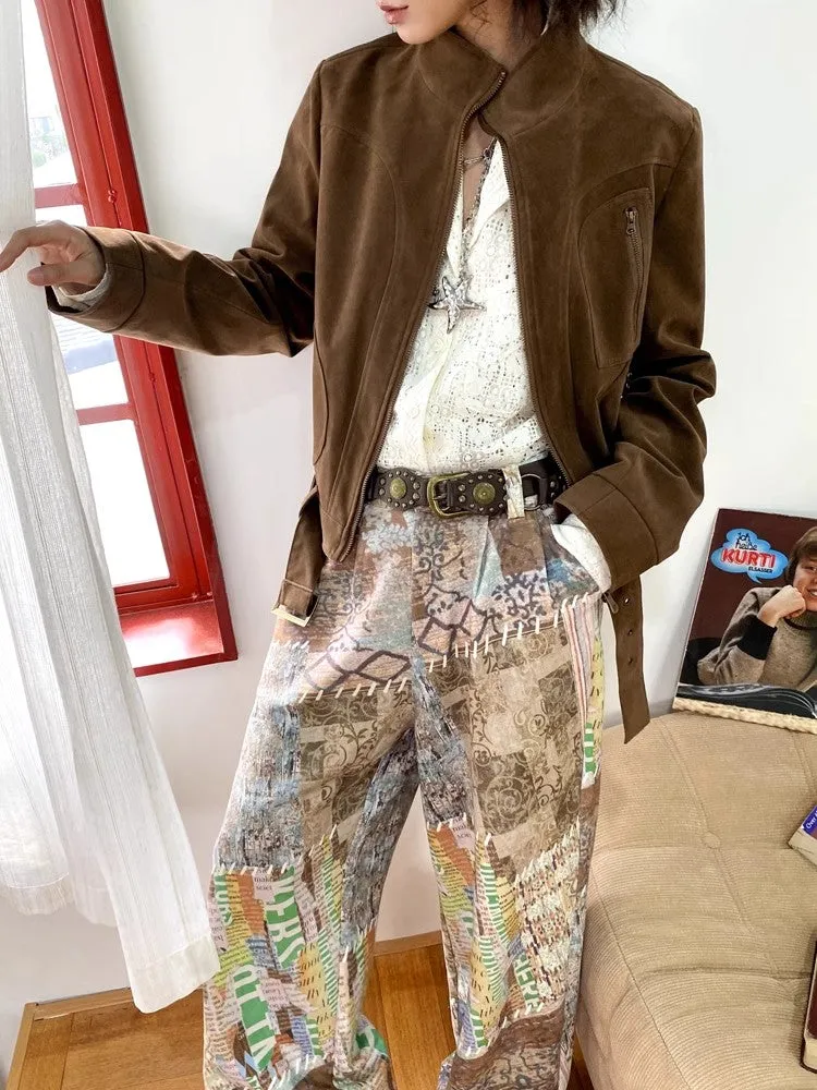 Printed casual pants【s0000010367】