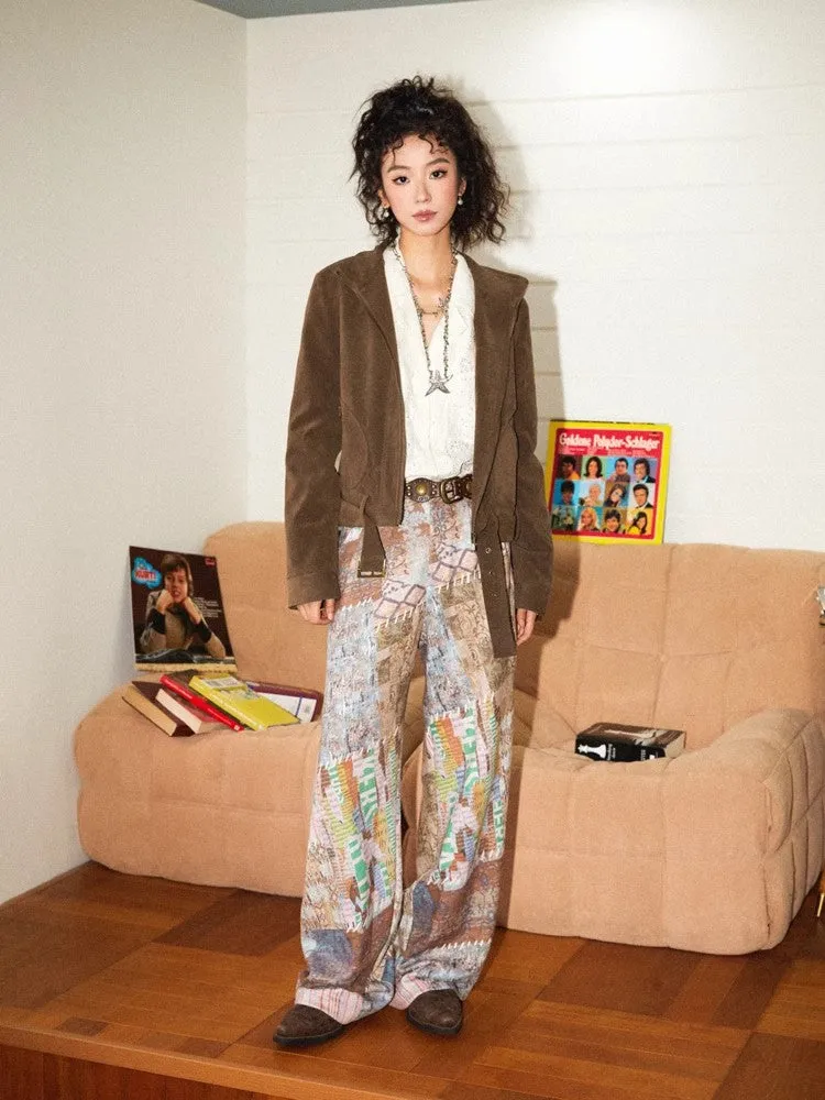 Printed casual pants【s0000010367】