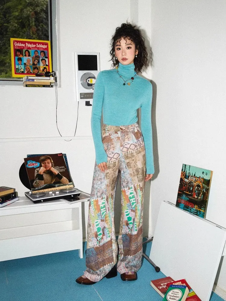 Printed casual pants【s0000010367】