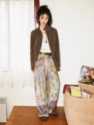 Printed casual pants【s0000010367】