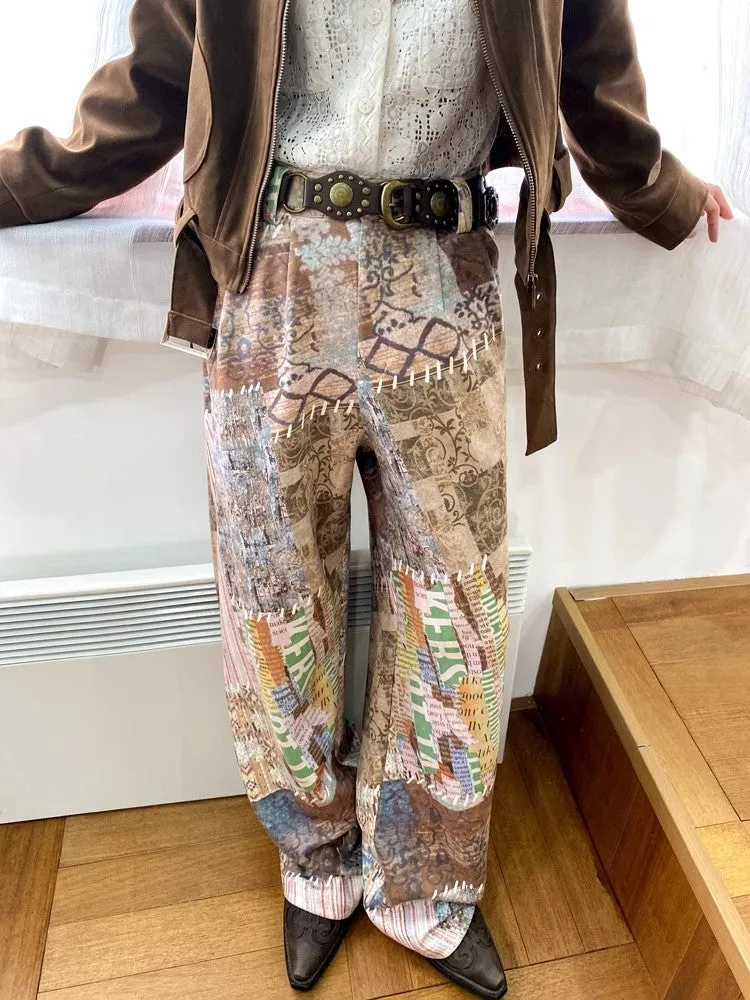Printed casual pants【s0000010367】