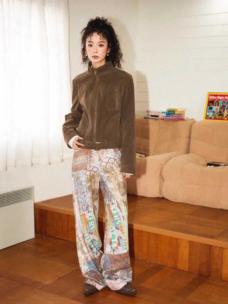 Printed casual pants【s0000010367】