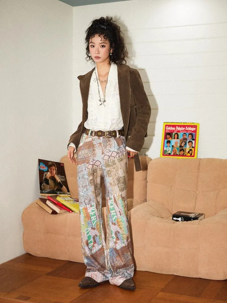 Printed casual pants【s0000010367】