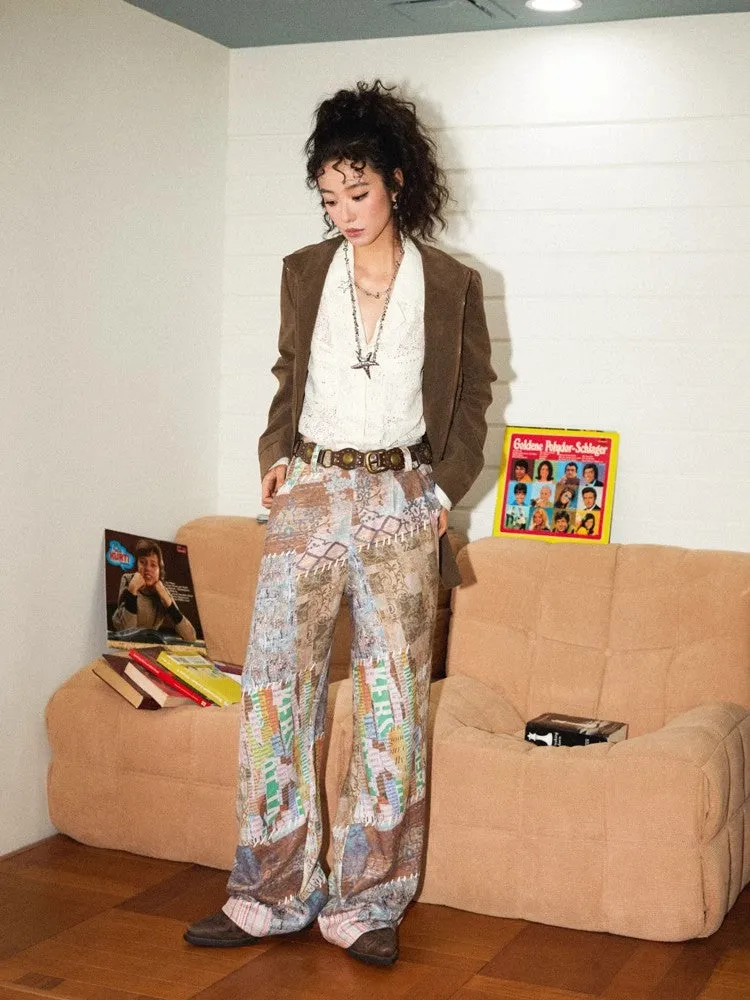 Printed casual pants【s0000010367】