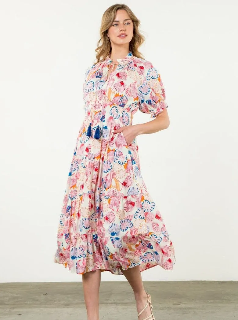 Sleeveless Floral Dress [CR-WCT2589]